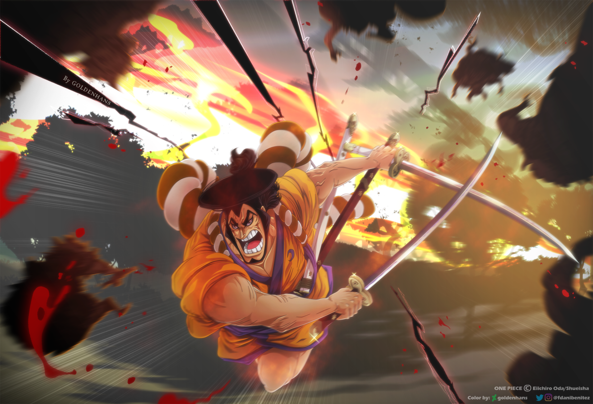 One Piece, Kozuki Oden HD wallpaper | Zoro, Anime, The manga