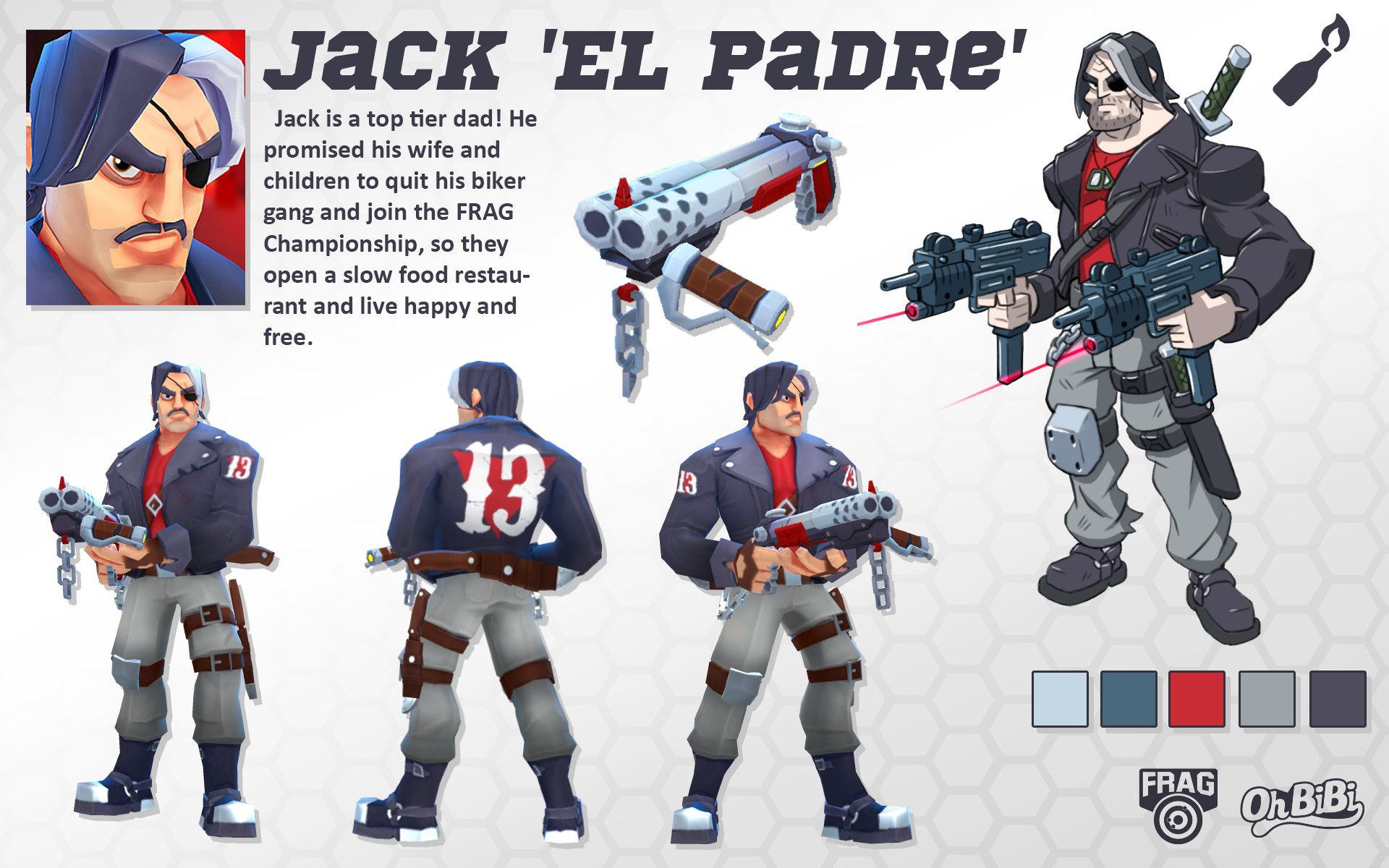 JACK 'EL PADRE' // Frag Pro Shooter Character, Oh