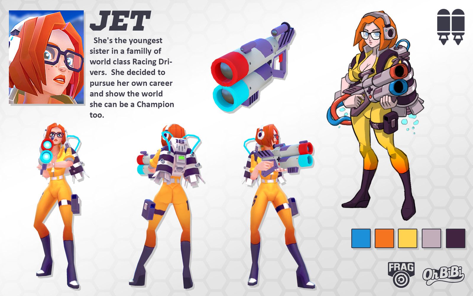 JET // Frag Pro Shooter Character, Oh BiBi Art