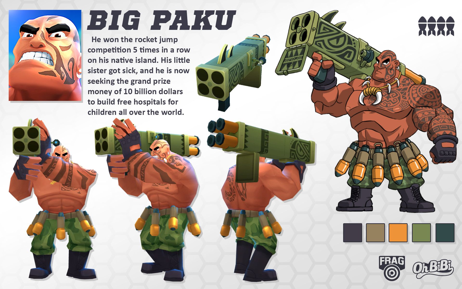 BIG PAKU // Frag Pro Shooter Character, Oh BiBi Art