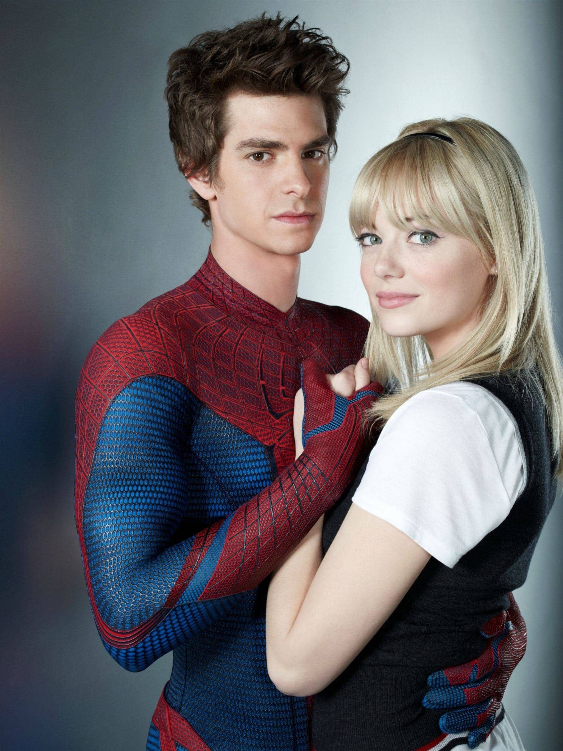 emma stone peter parker gwen stacy andrew garfield the amazing spiderman bangs movie stills 1820 High Quality Wallpaper, High Definition Wallpaper