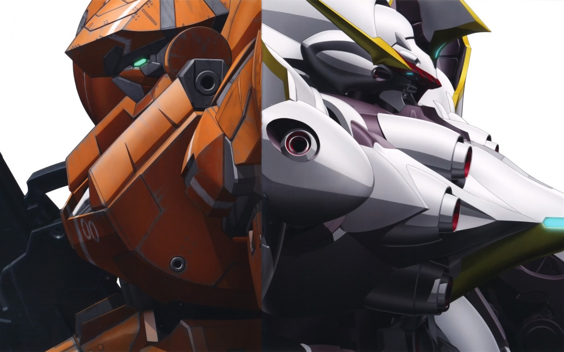 Download wallpaper Mobile Suit Gundam, anime robots, white robot