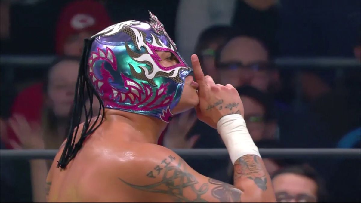 Rey Fenix Flies Around Trent