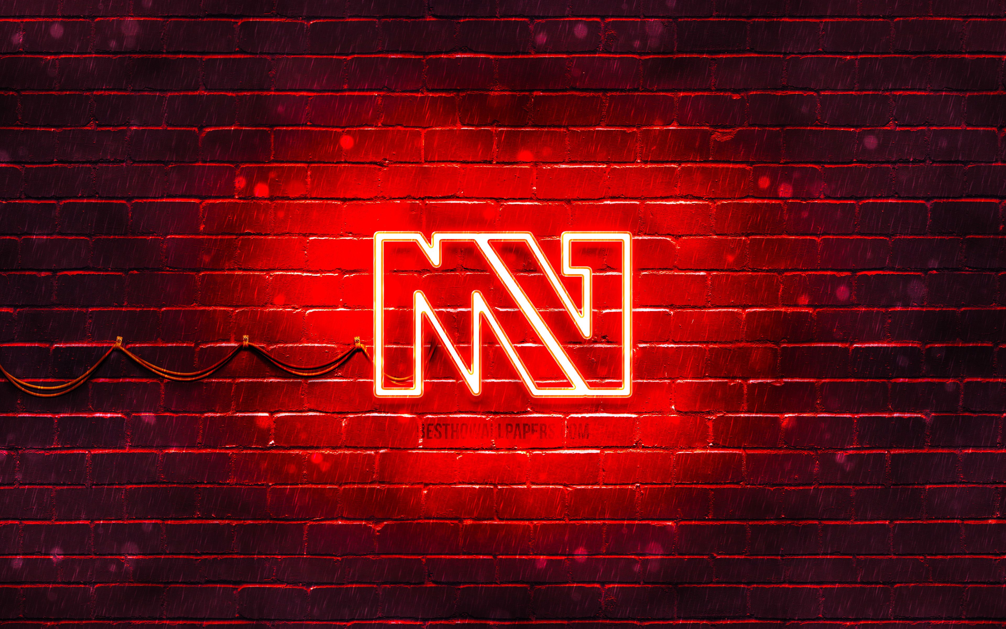 Download wallpaper Mo Vlogs red logo, 4k, MoVlogs, red brickwall