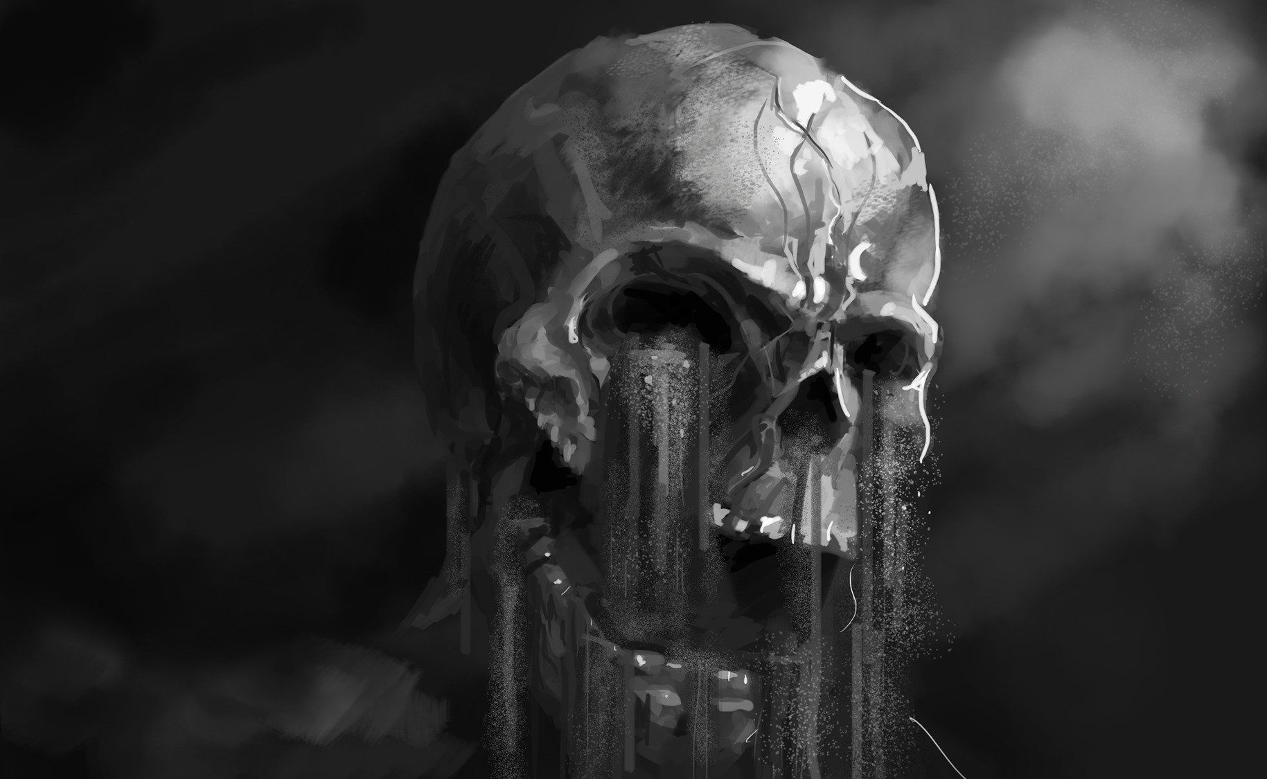 Free download Art horror dark skull fantasy wallpaper 1829x1125