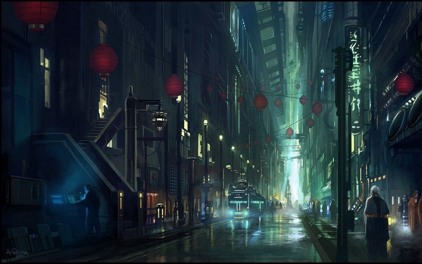 Cyberpunk Atmosphere, Dark Future, Neo Noir, China Town