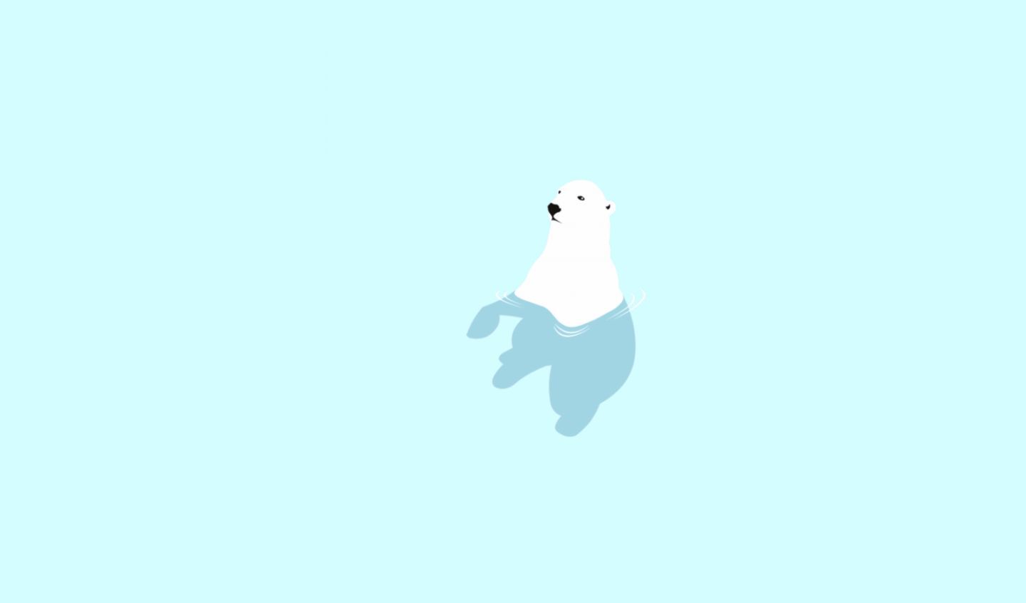 Cartoon Polar Bear Wallpaper