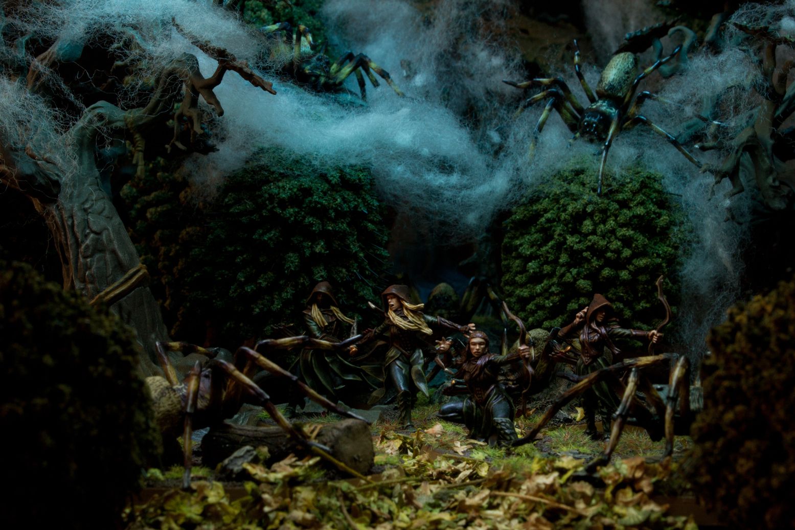 Showcase: Mirkwood Spiders from the Hobbit of Painters