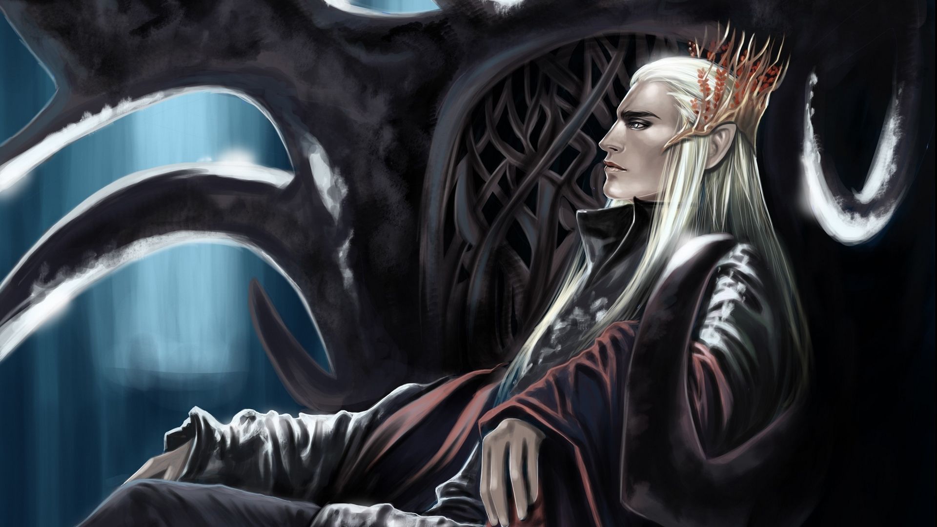 Fantasy Wallpaper. Tolkien elves, Thranduil, Elves