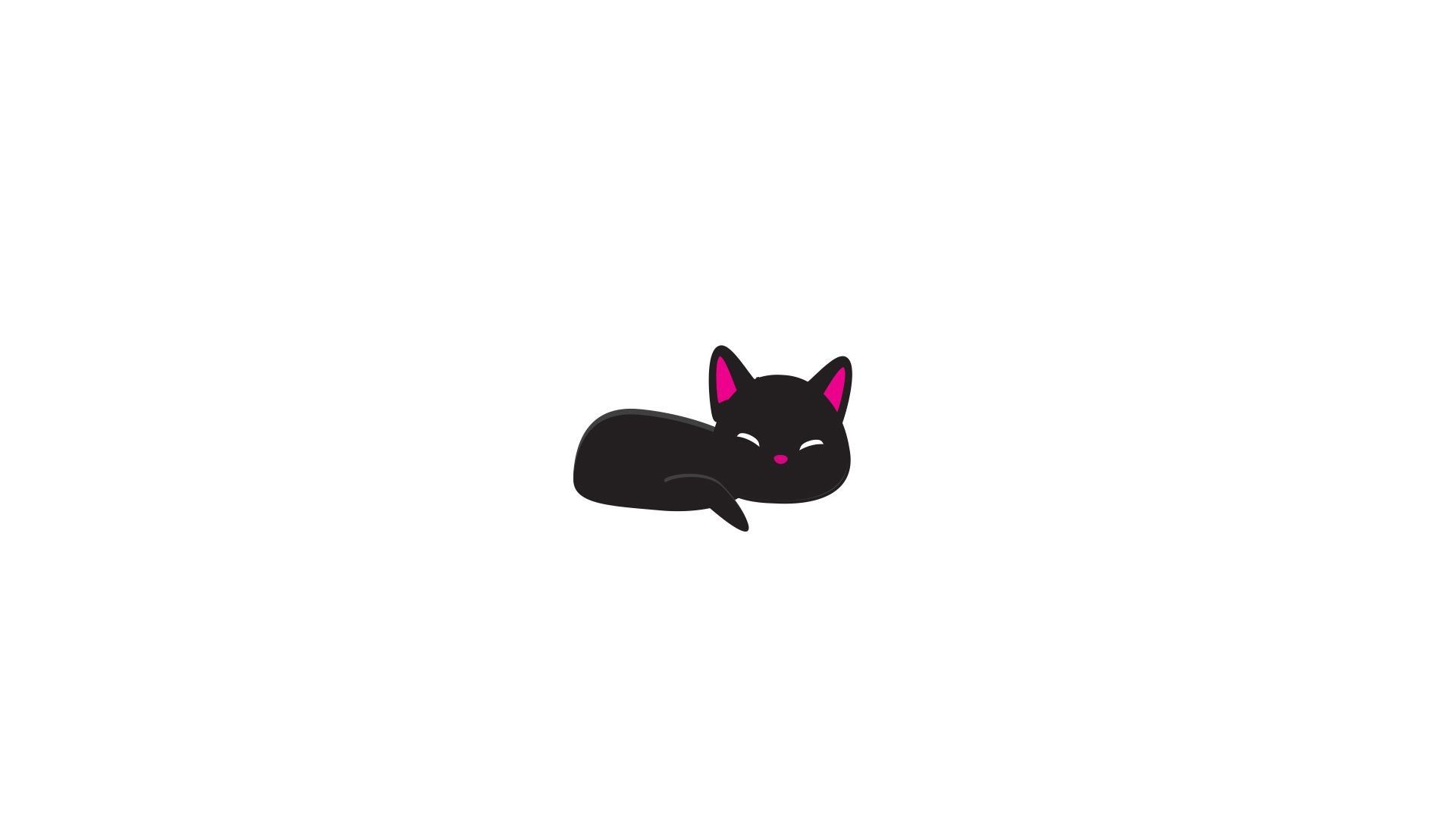 Cute Minimalist Cat PC Wallpapers - Wallpaper Cave