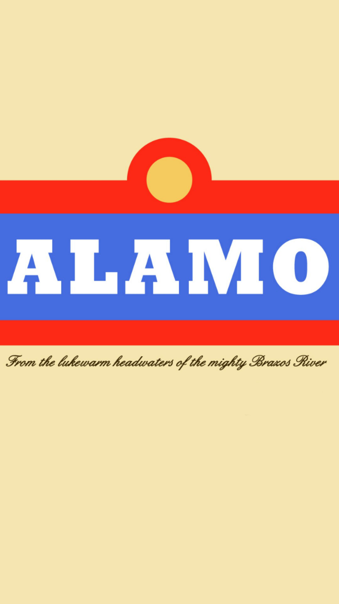 I made an Alamo beer phone wallpaper from an image I found. Enjoy