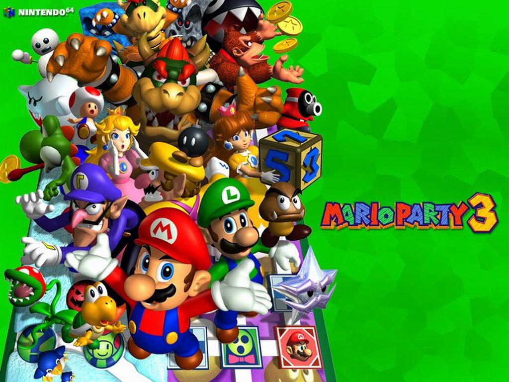 Desktop Wallpaper from Super Mario Games on the Nintendo 64