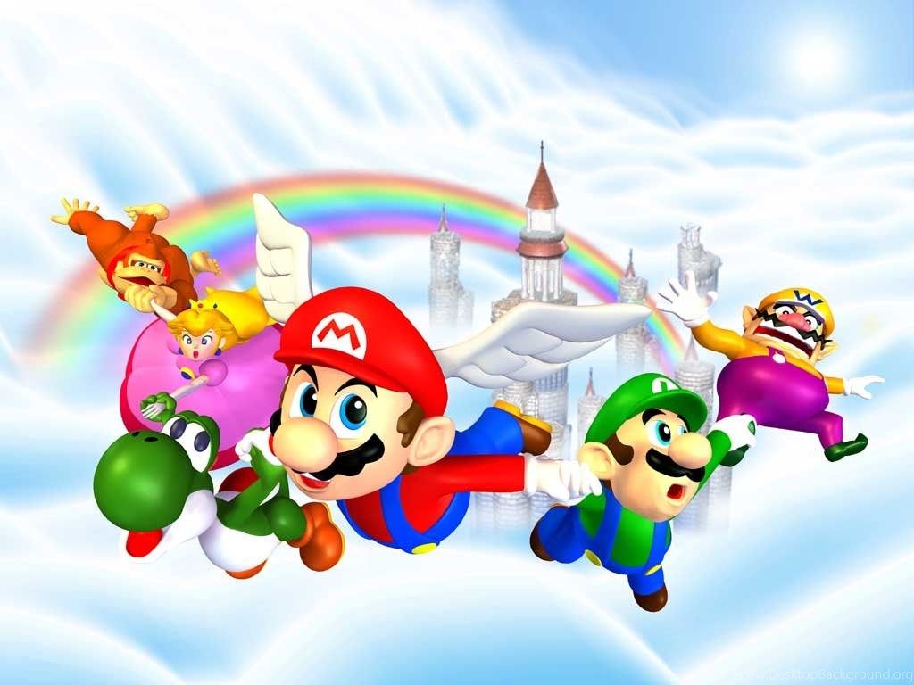 Desktop Wallpaper From Super Mario Games On The Nintendo 64 Desktop Background