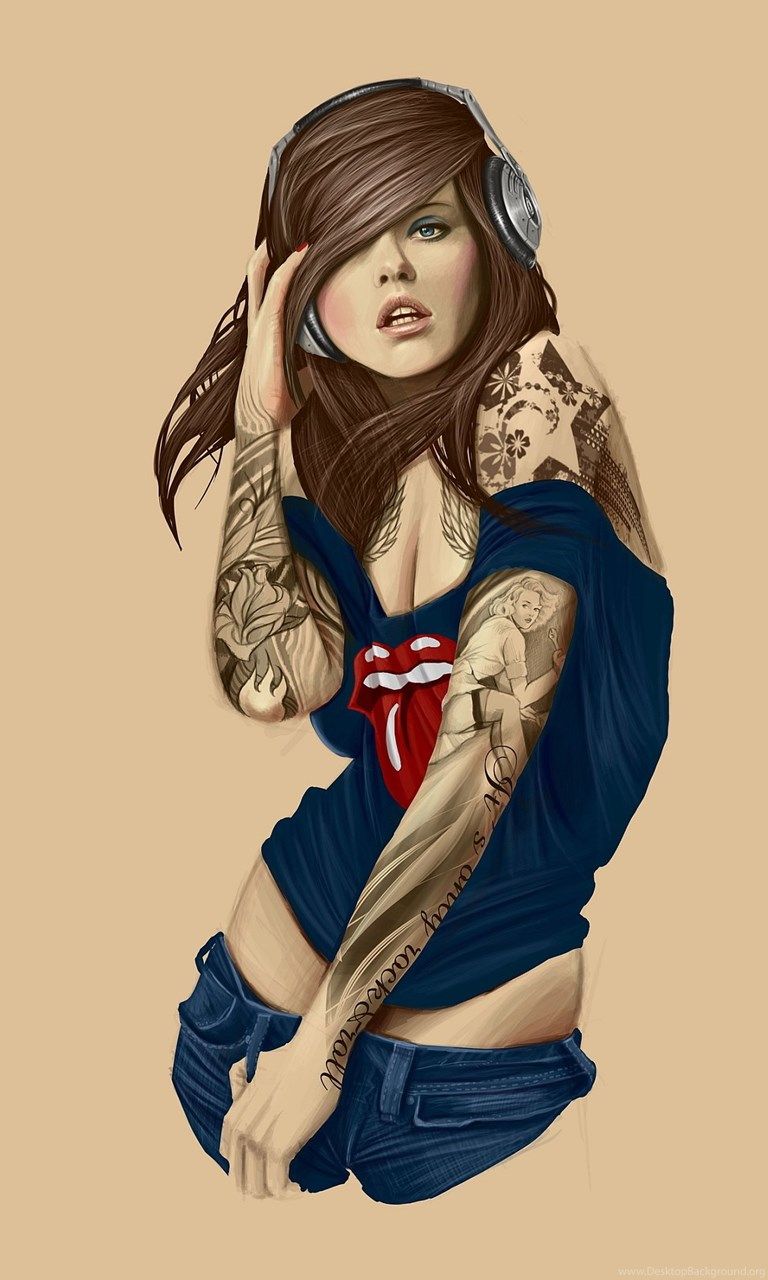 Tattoo Girl Wallpaper High Quality Desktop Background