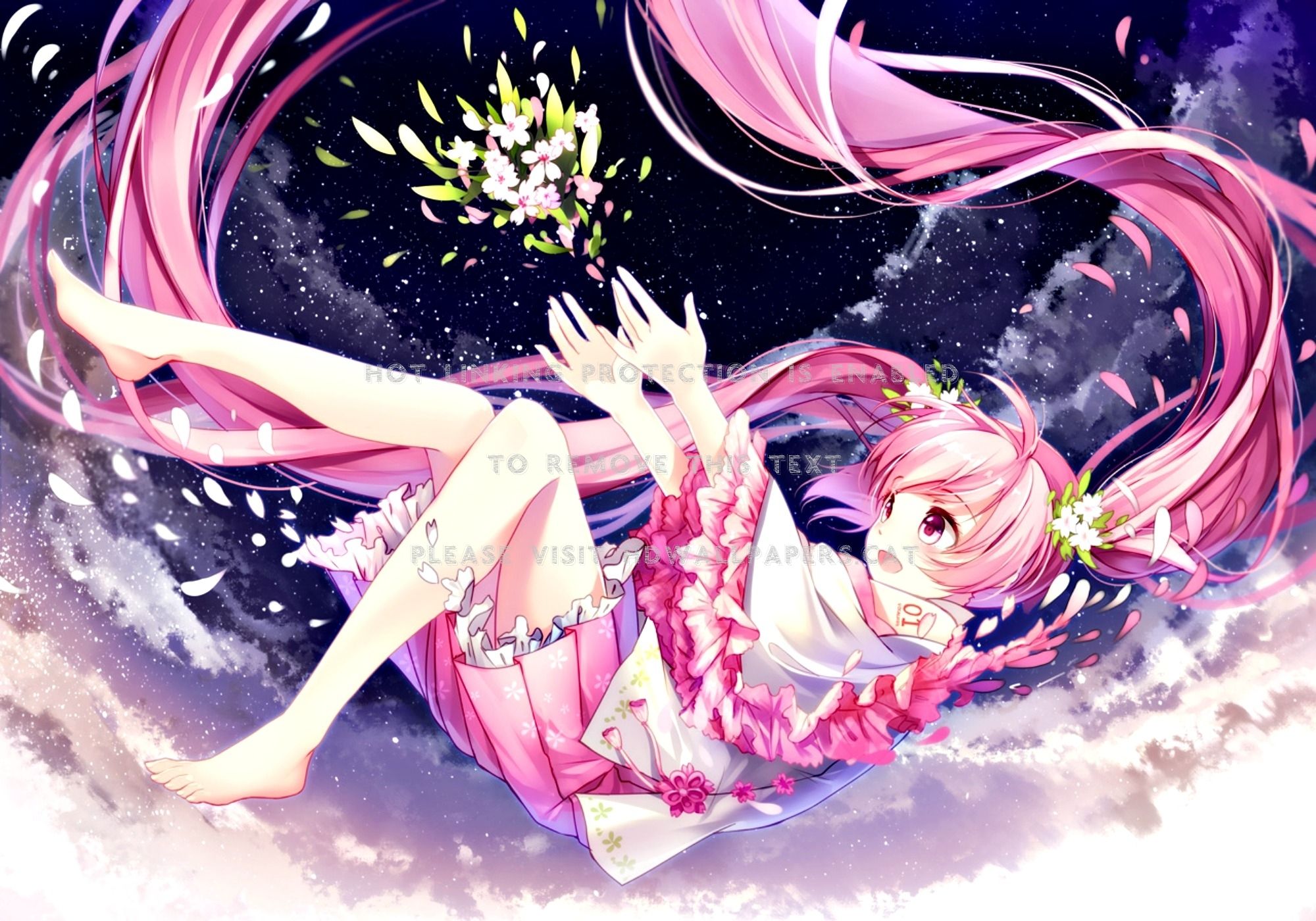 Sakura Miku Desktop Wallpapers - Wallpaper Cave