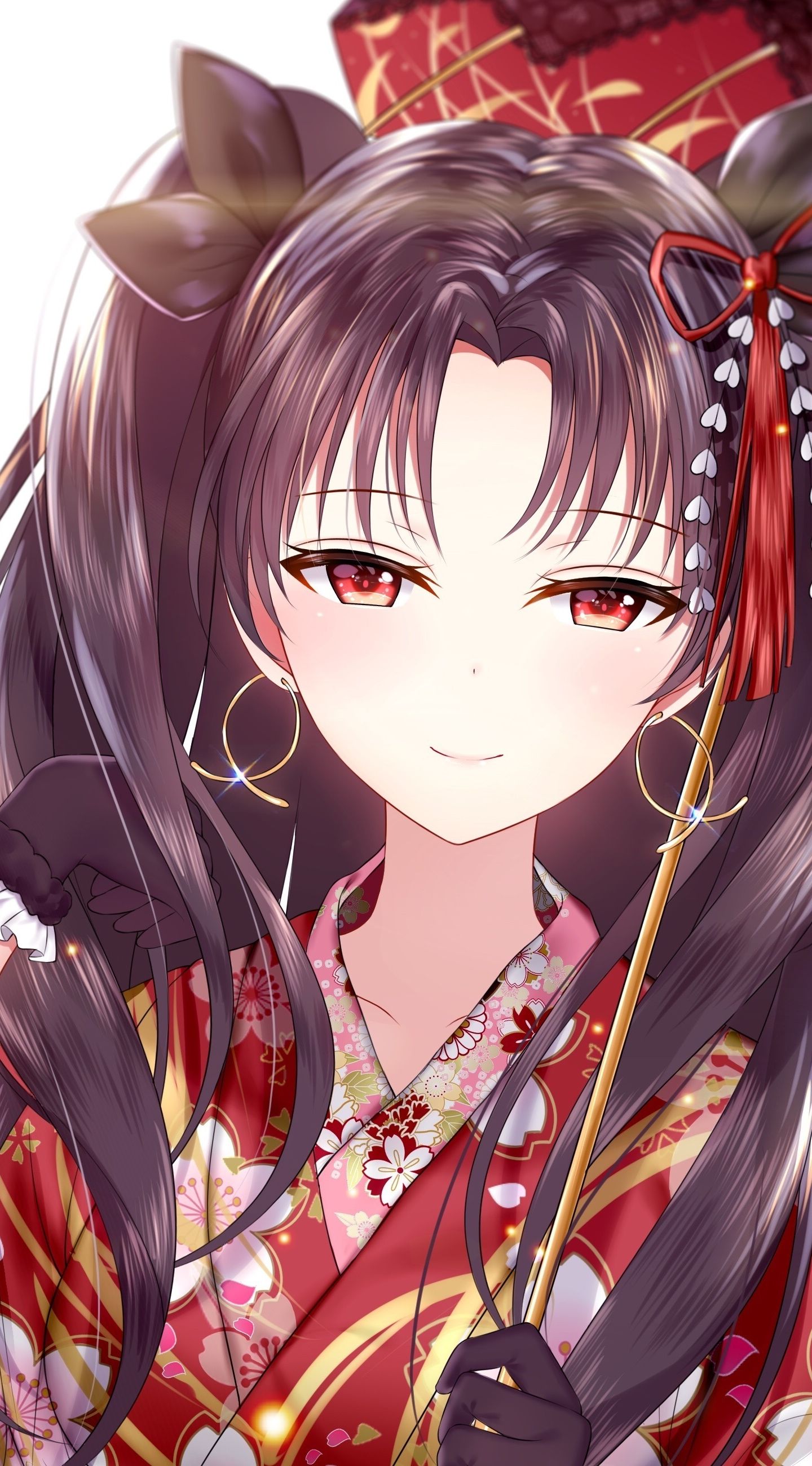 Download 1440x2880 wallpaper traditional dress, beautiful, festival, rin tohsaka, lg v30, lg g6, 1440x2880 HD image, background, 6157