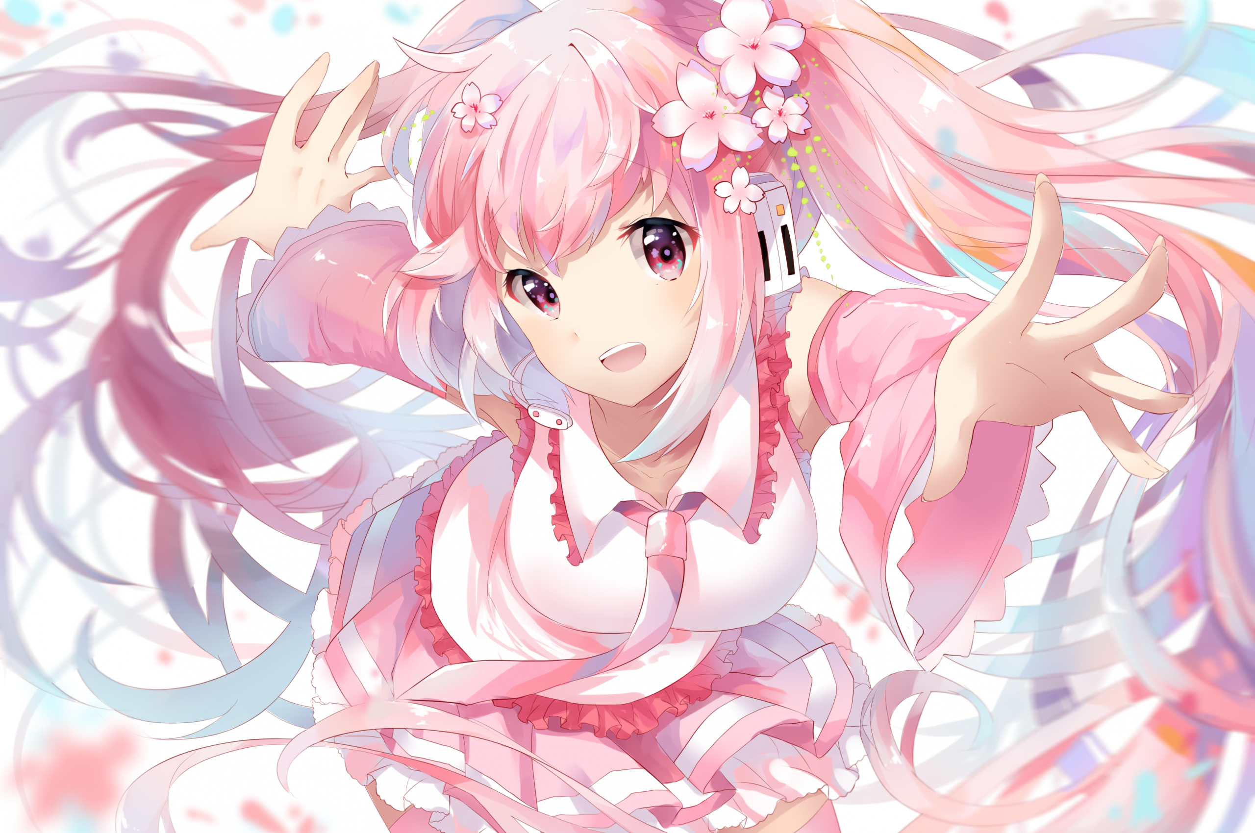 Download 2560x1700 Vocaloid, Sakura Miku, Hatsune Miku, Fan