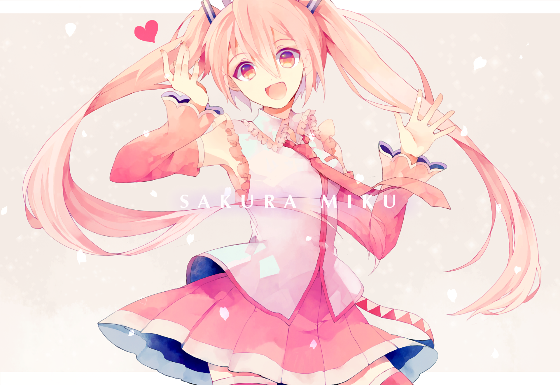 Sakura Miku HD Wallpaper and Background Image