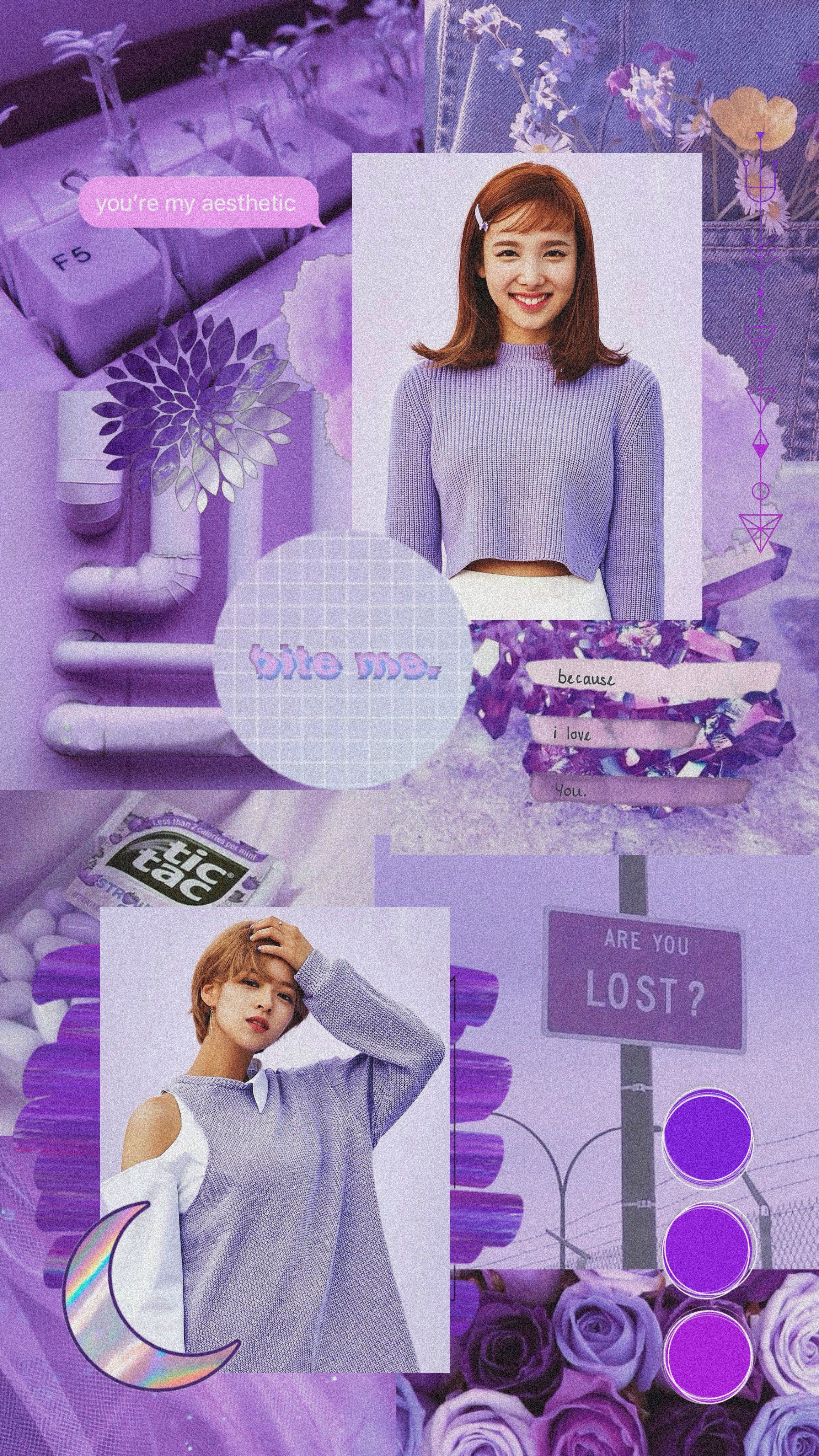 Purple Wallpaper Aesthetic Girl