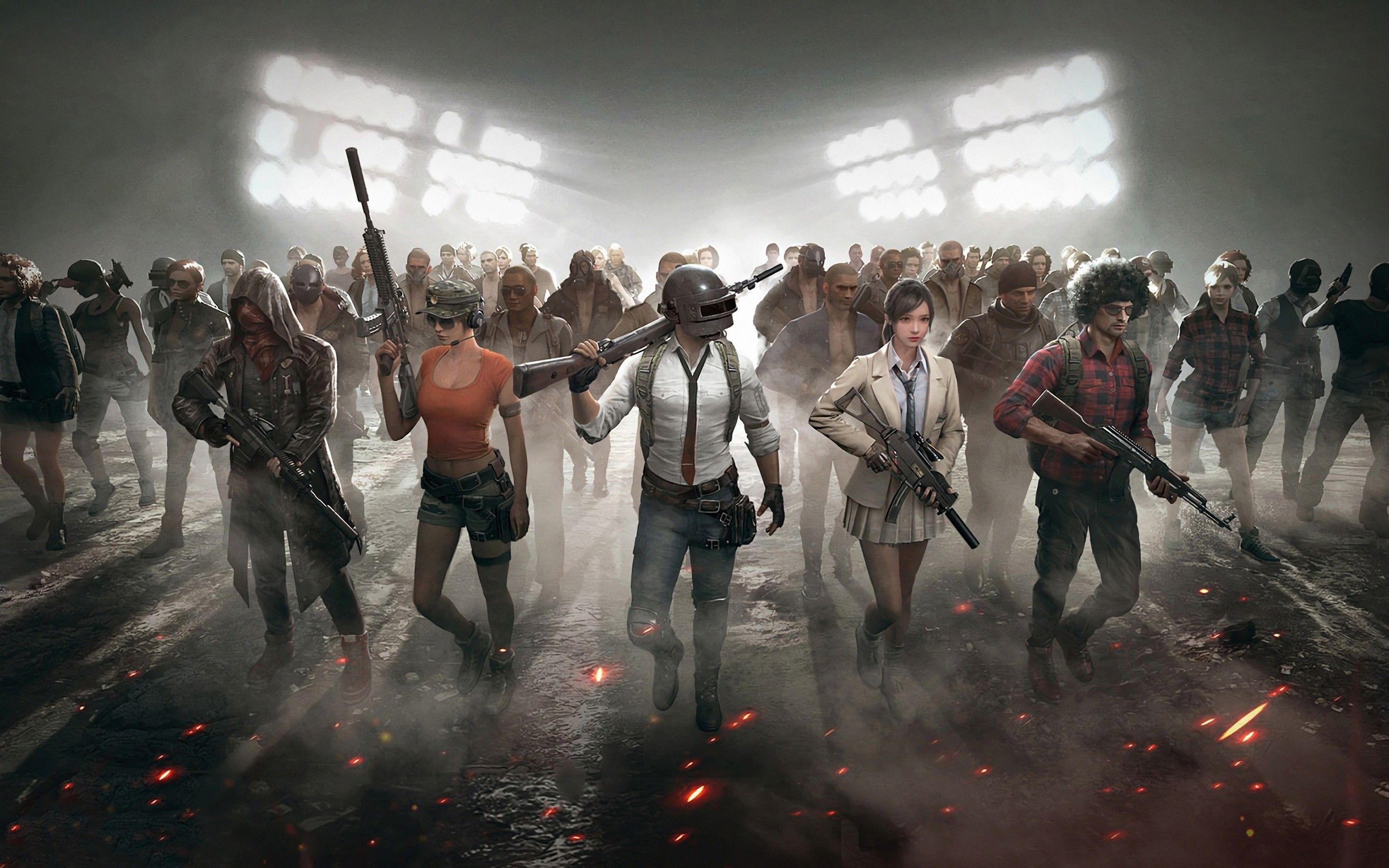 Download 2880x1800 Playerunknown's Battlegrounds, Characters, Pubg