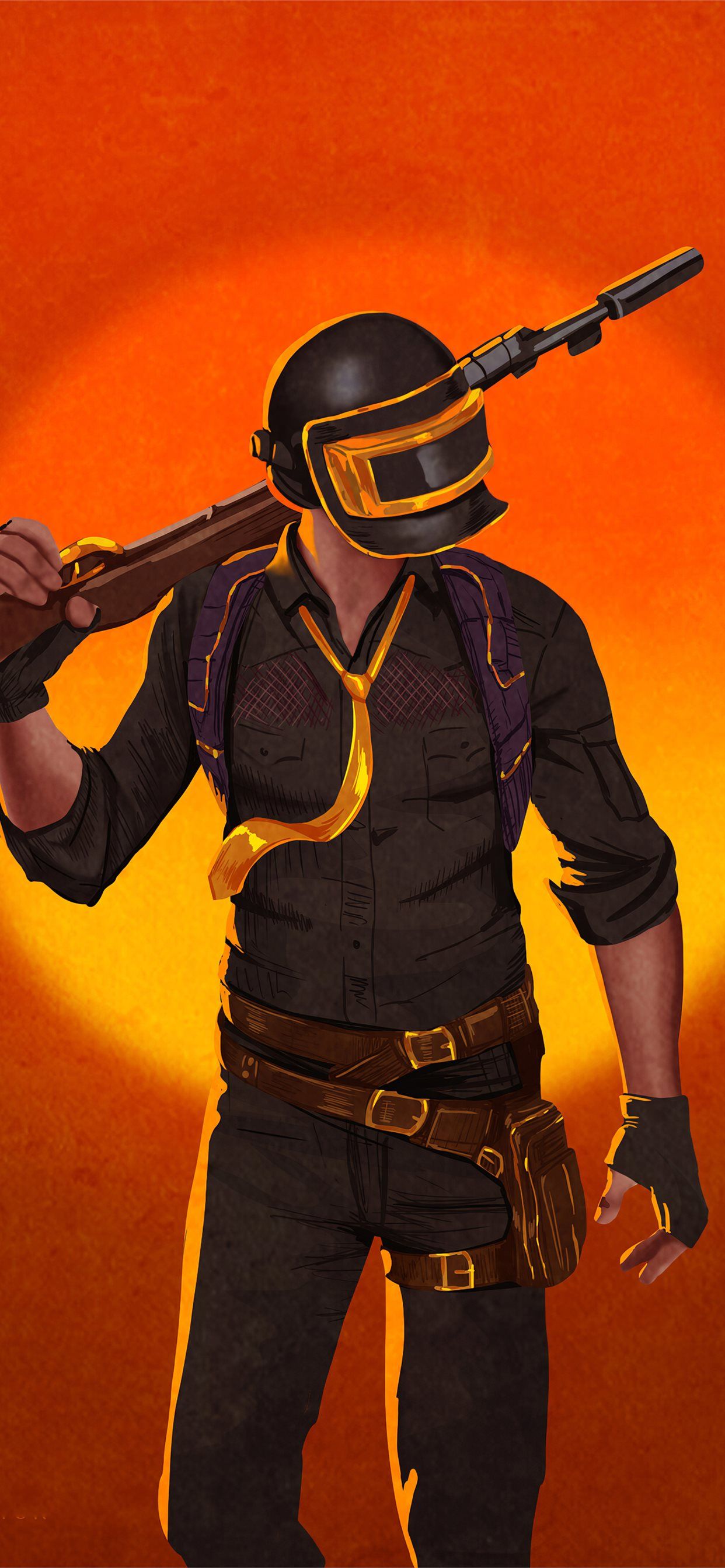 PUBG Warrior Art Wallpapers - Cool PUBG Wallpapers for iPhone