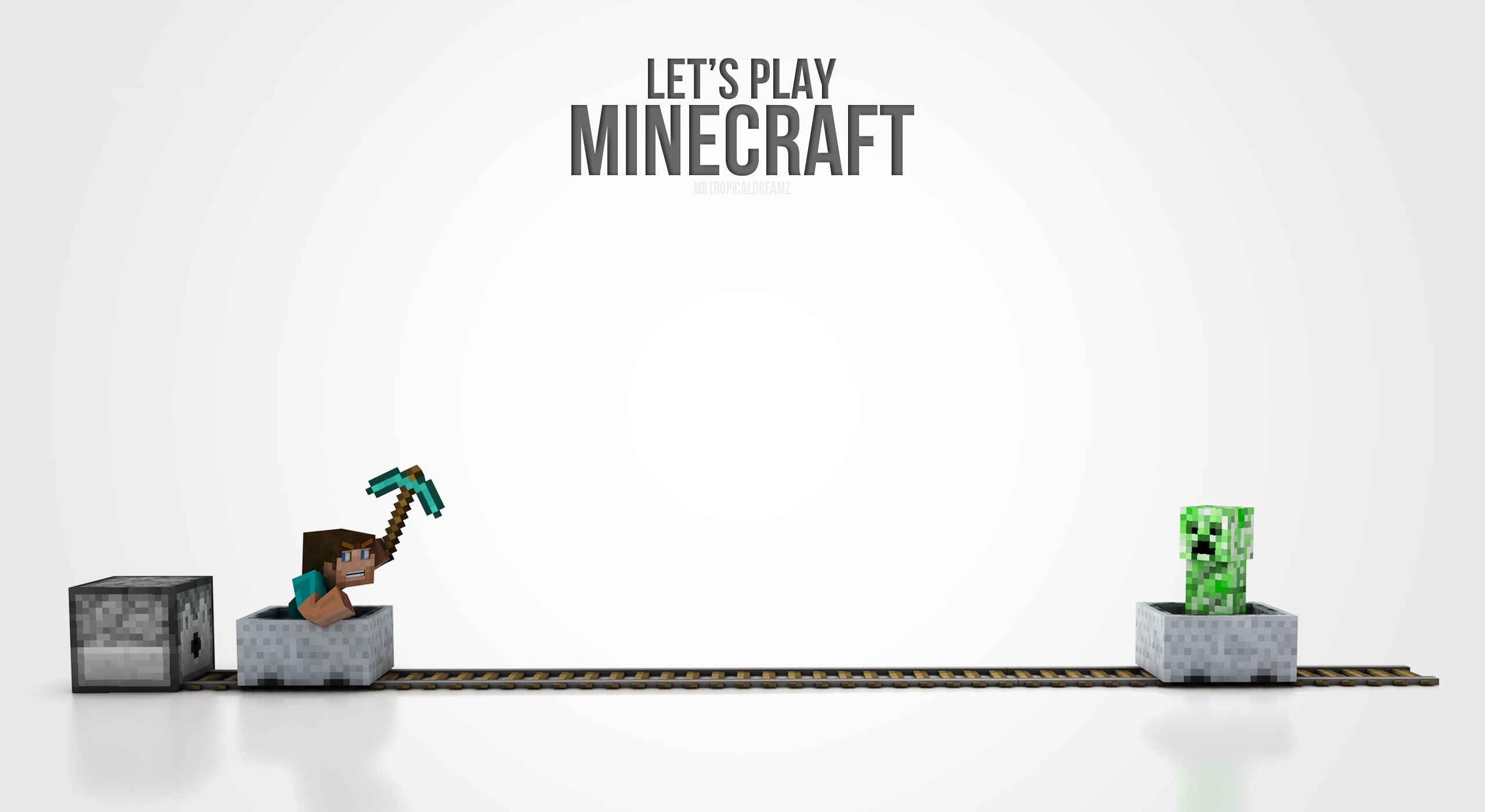 Free download Minecraft 3D Wallpaper Minecraft [2560x1400]