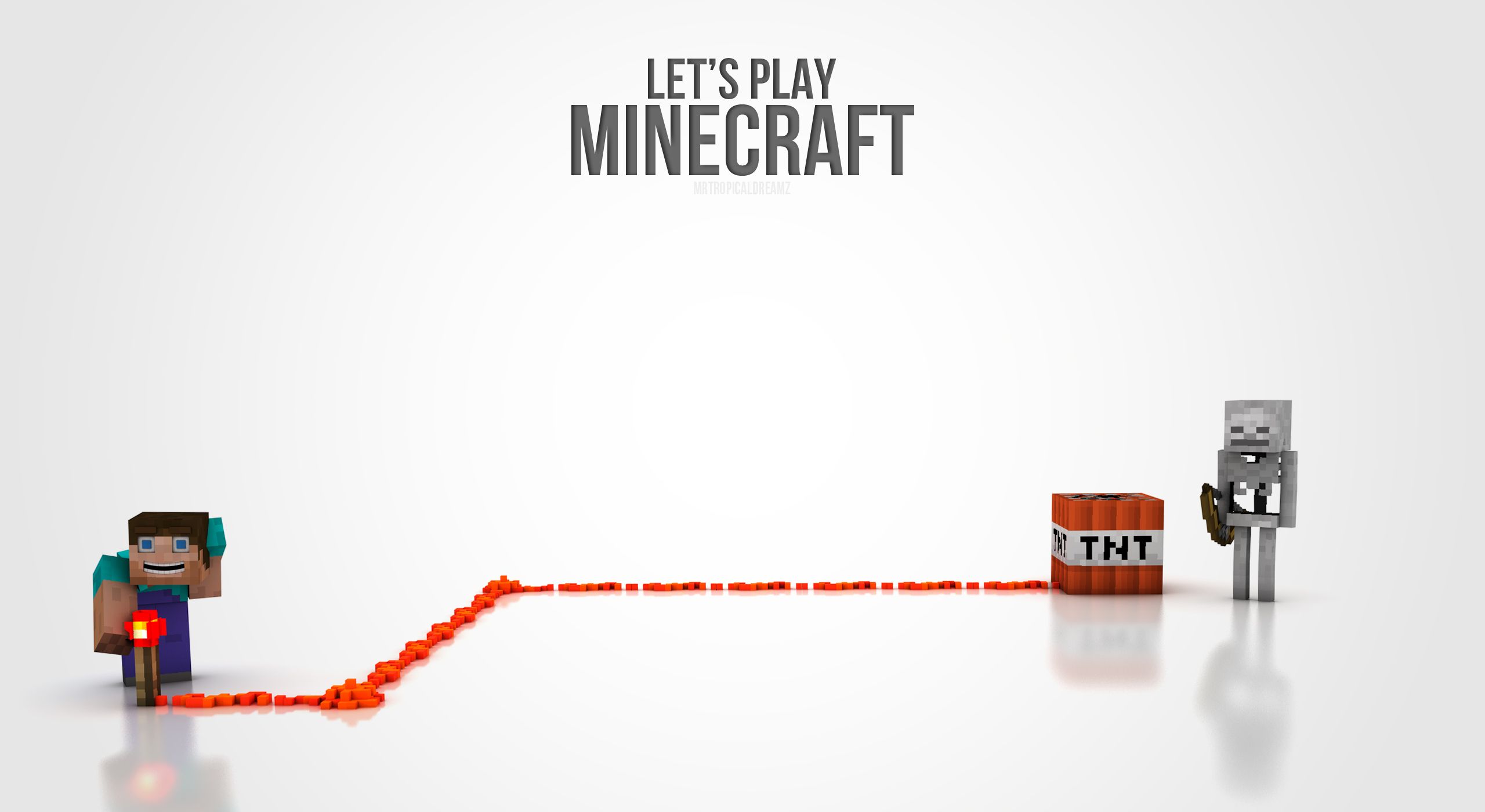 Free download Minecraft Simple 3D Wallpaper
