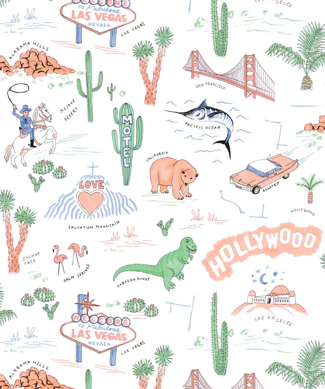 The Roadtrip, 50's Nostalgia • Cool Retro Wallpaper
