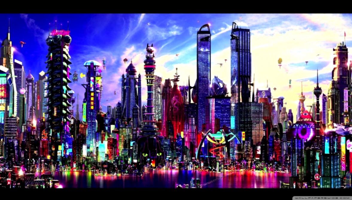 Futuristic City Wallpaper 4k