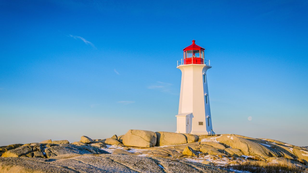 Wallpaper Lighthouse, Peggy's Cove, Nova Scotia, Canada, 4K, World / Editor's Picks,. Wallpaper for iPhone, Android, Mobile and Desktop