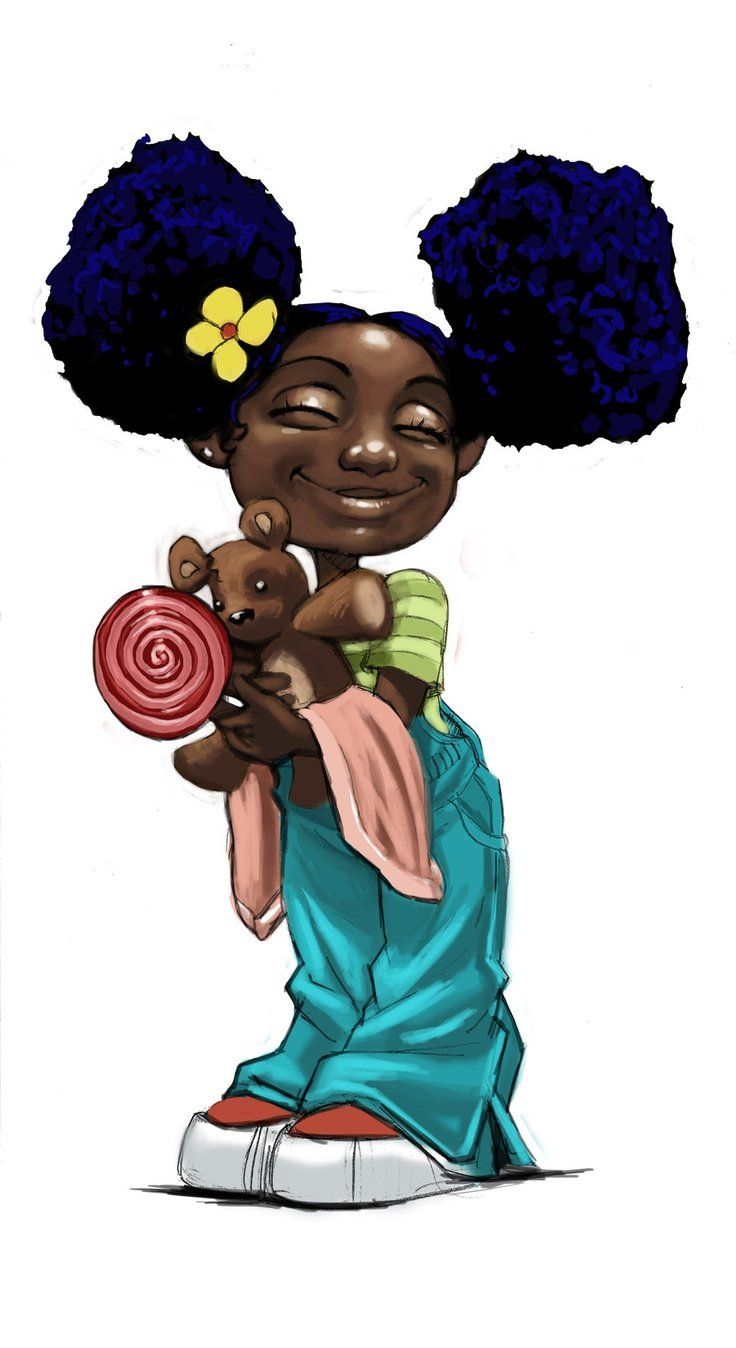 Black Girl Cartoon Art Wallpapers