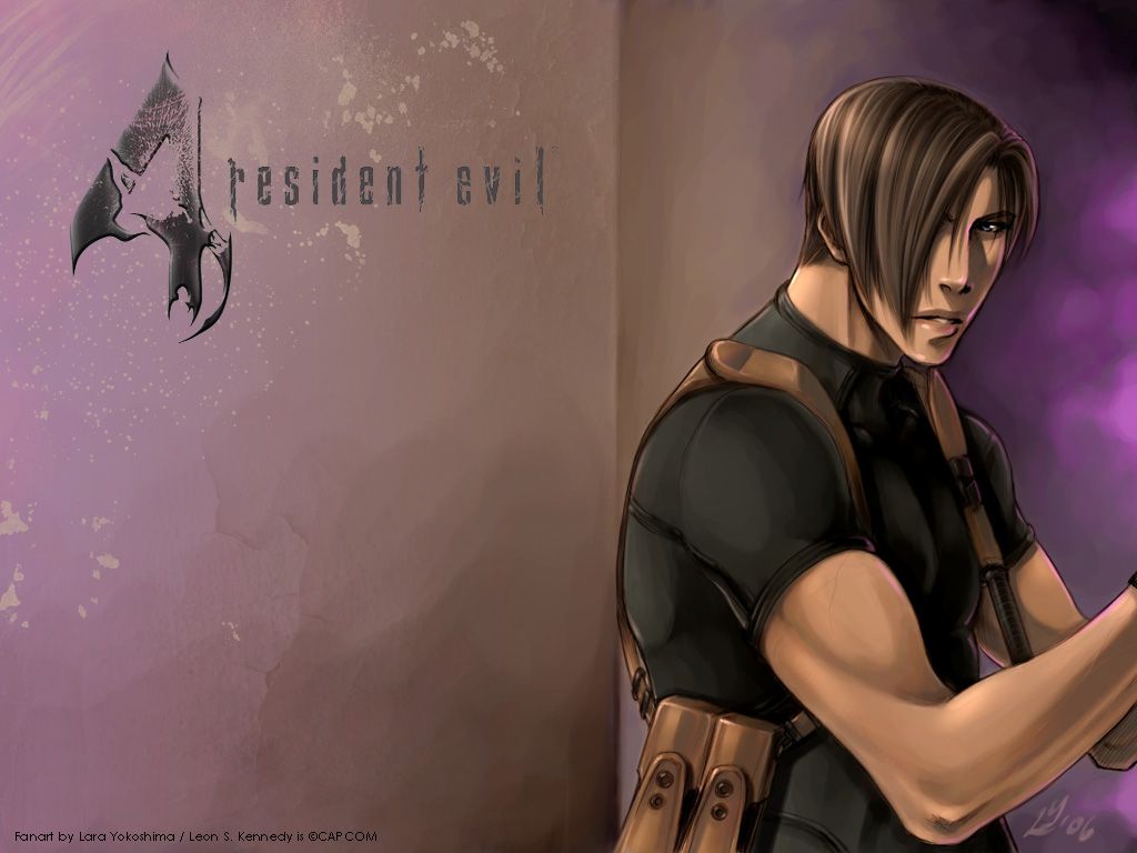 Resident Evil 4 Wallpaper: Brilliant magenta feat. Leon from RE4