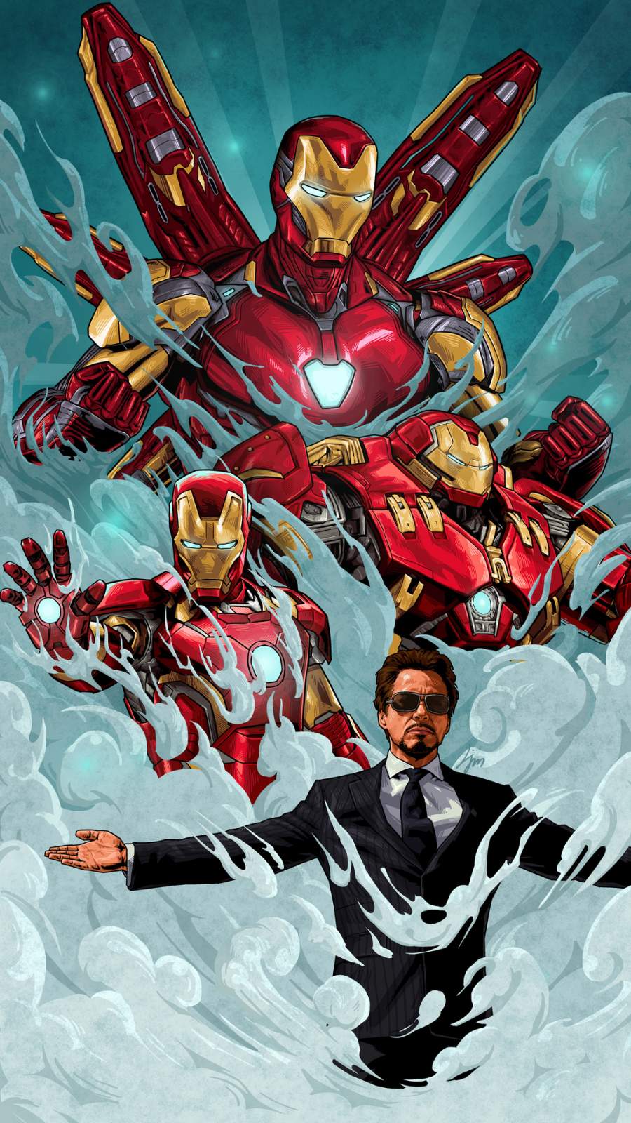 Legend Tony Stark Iron Man iPhone Wallpaper Wallpaper