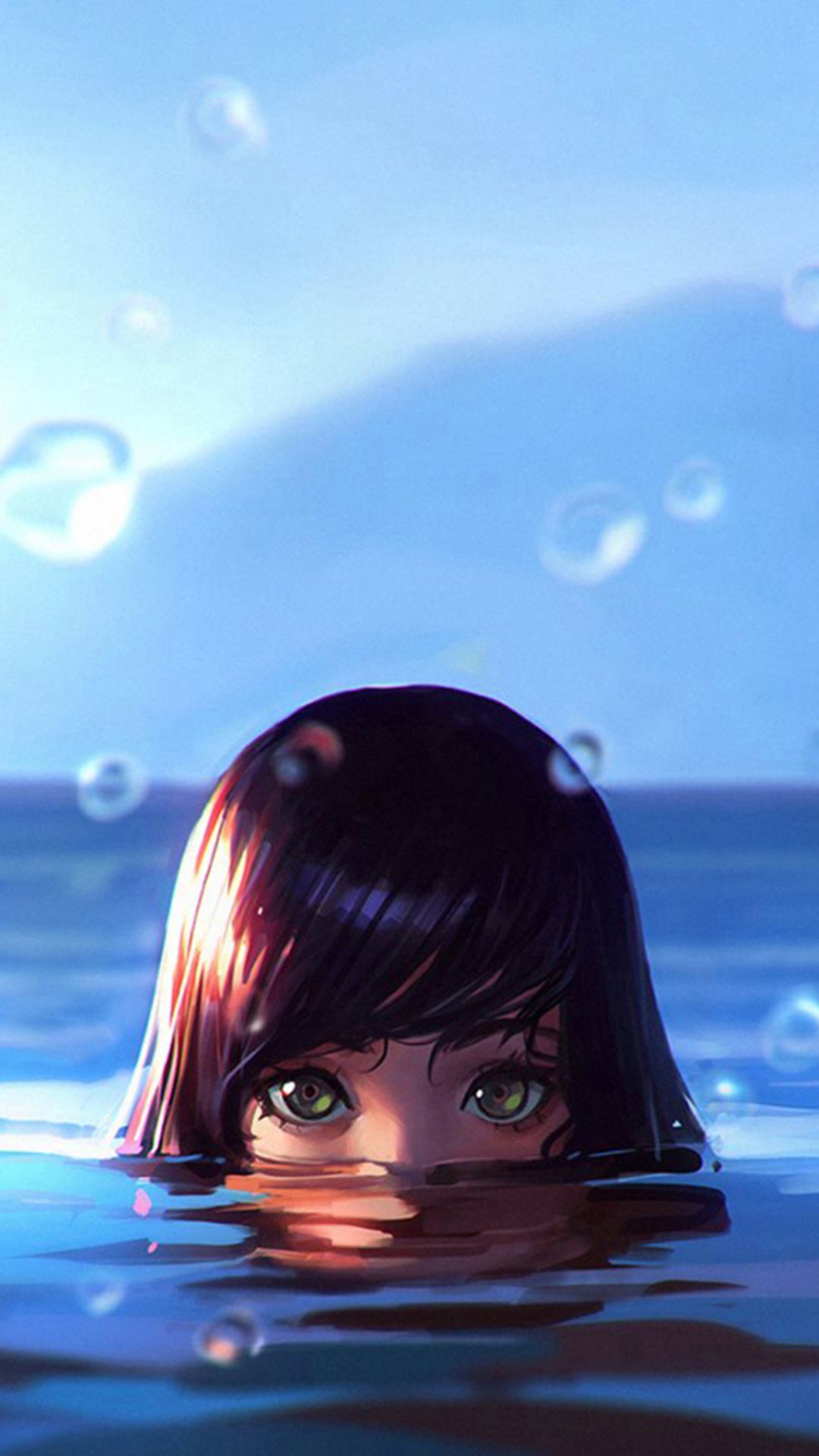 Anime Girl Wet Wallpaper