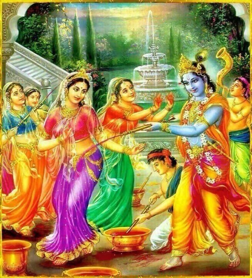 Happy Holi Radha Krsihna HD Image Wallpaper. Holi 2017 Lord