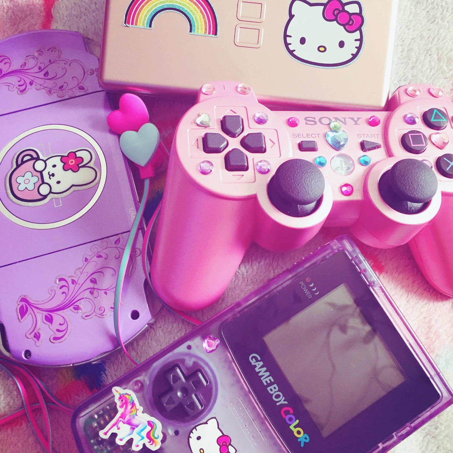 A few of my favorite things #pink #nintendods #nintendo #purple