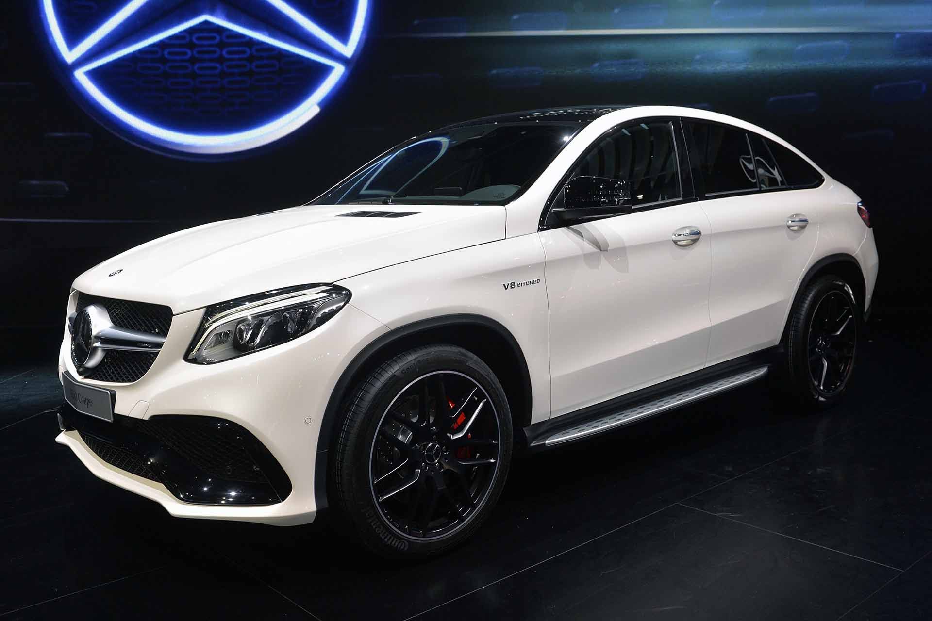 Download Wallpaper 1920x1280 Mercedes Benz Gle, Coupe, 2016, White, Side View HD Background