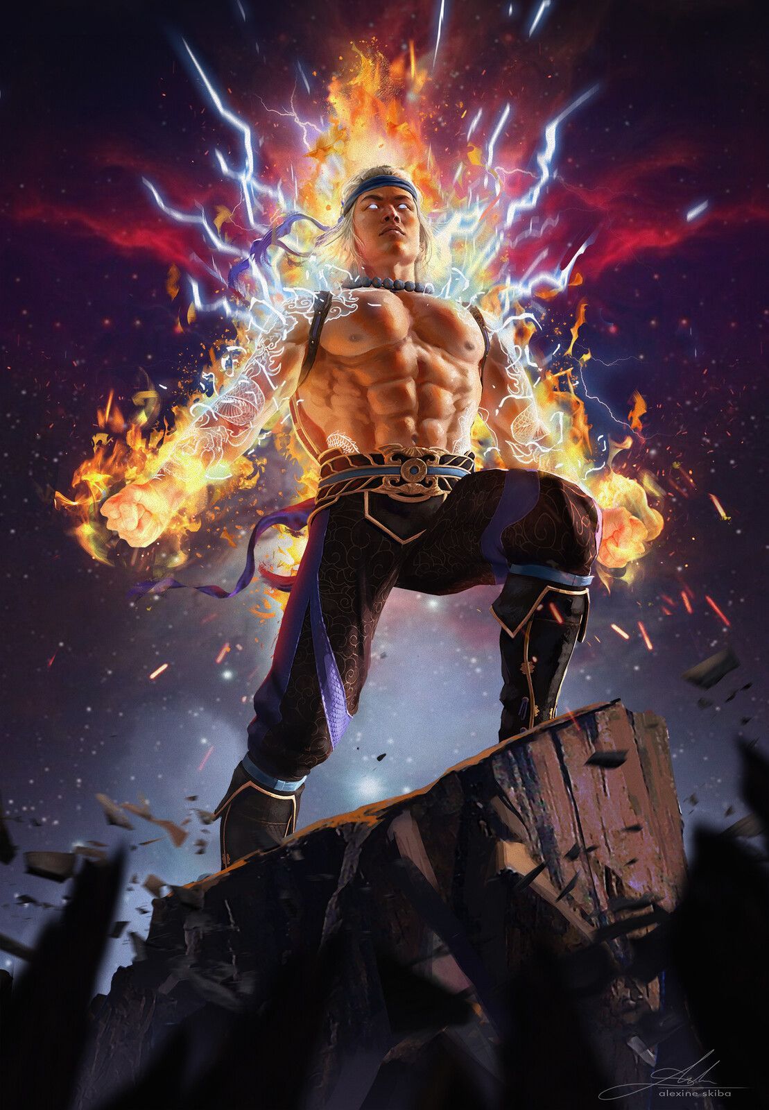 Liu Kang of Thunder and Fire.co. Mortal kombat art, Raiden mortal kombat, Mortal kombat characters