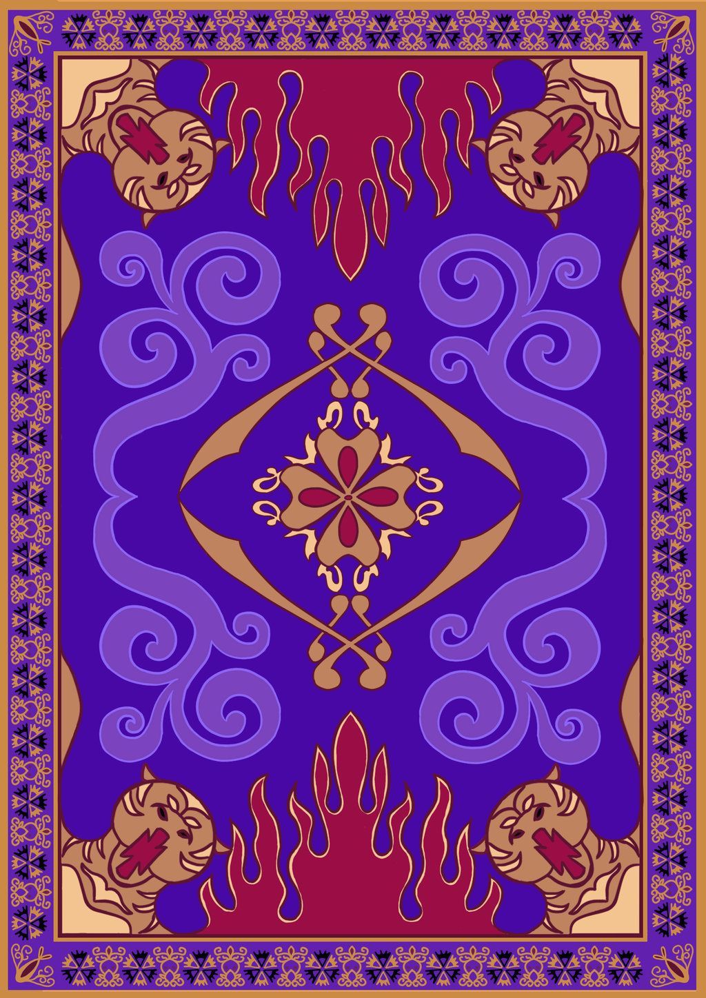 Magic Carpet by Sydonz. Aladdin wallpaper, Aladdin carpet