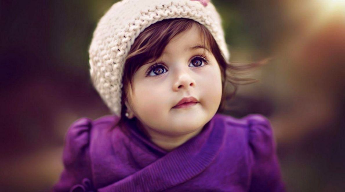 3D Cute Baby Girl Wallpaper