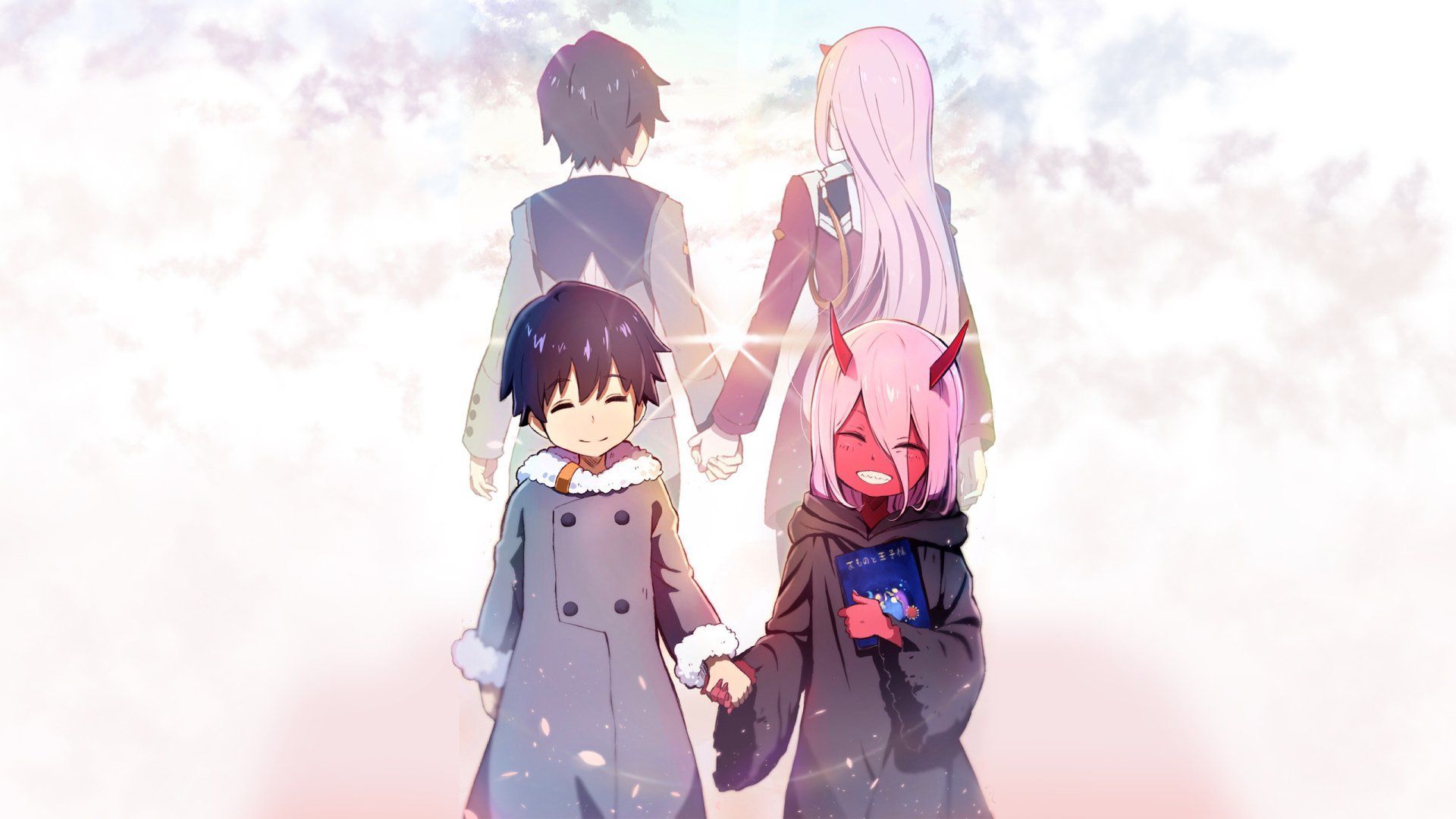 Zero Two And Hiro Wallpaper