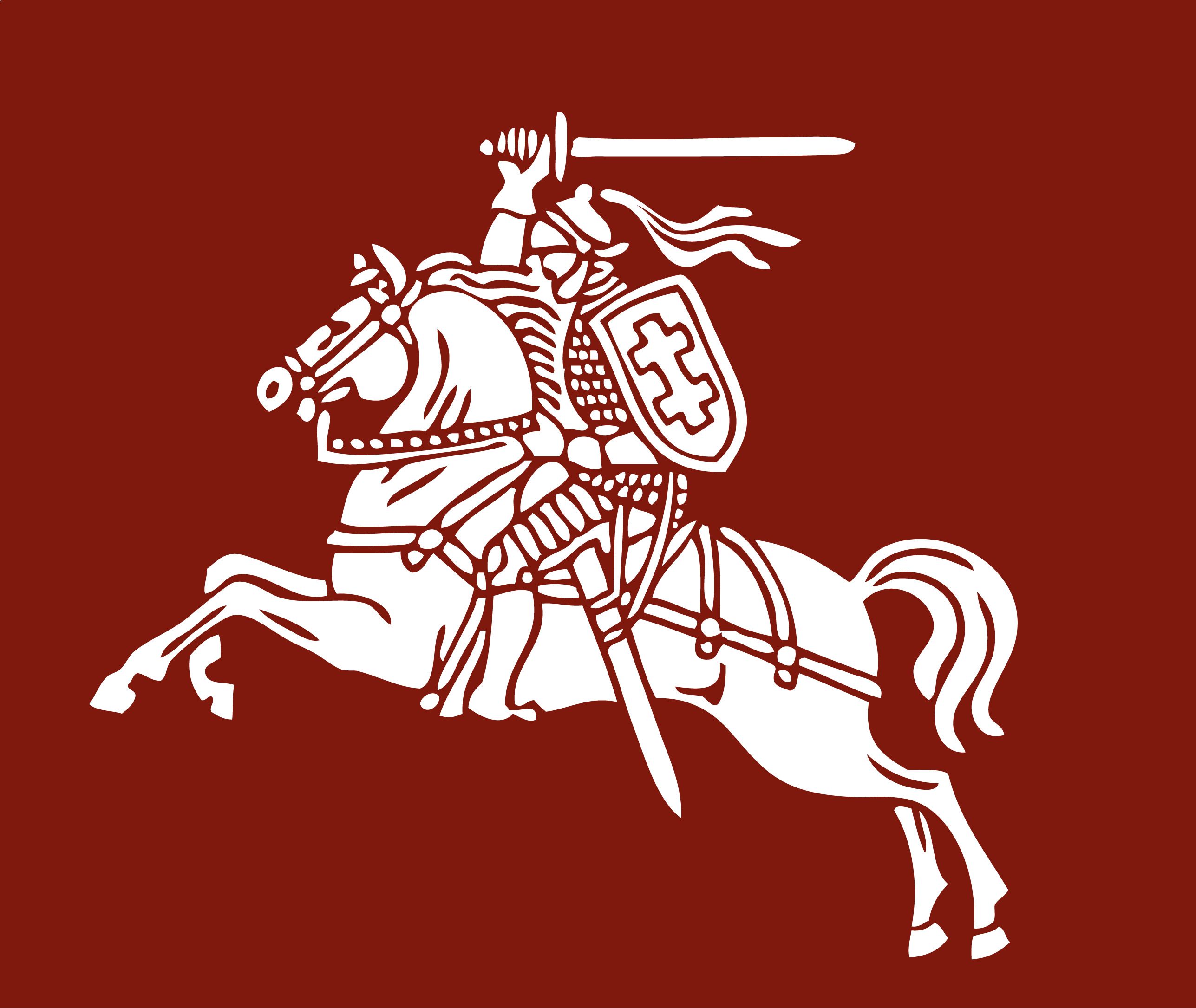 2575x2171 horseman lithuania coat of arms flag wallpaper