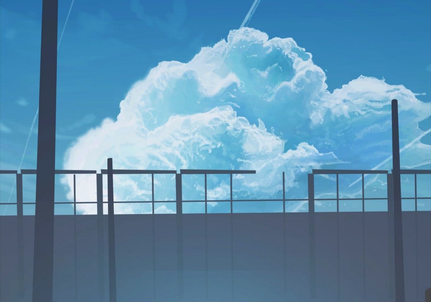 Anime #sky #Wallpaper #Art #image #Nature #View #night #Sunset