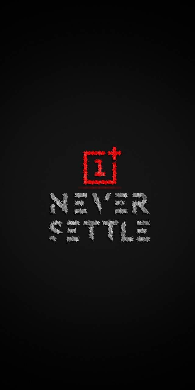 Never settle logo HD wallpaper
