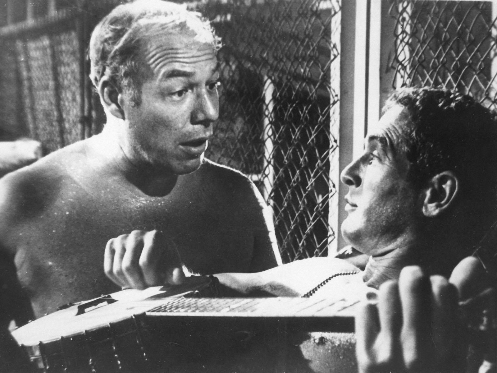 George Kennedy & Paul Newman Cool Hand Luke I don't care if rains or freezes, long as I have my plastic Jesus sitting on. Cool hand luke, George kennedy, Luke