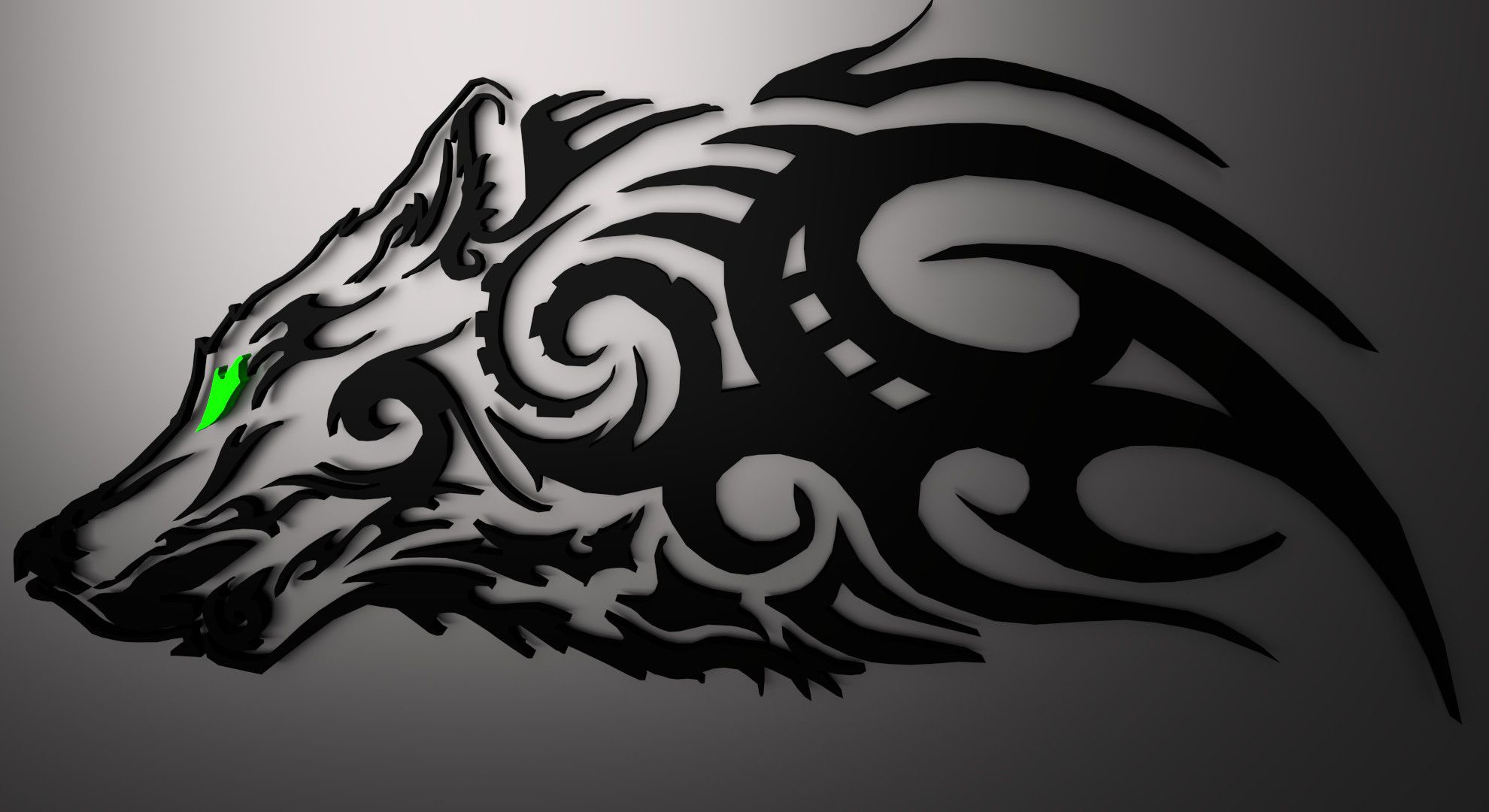 Celtic Wolf Wallpaper