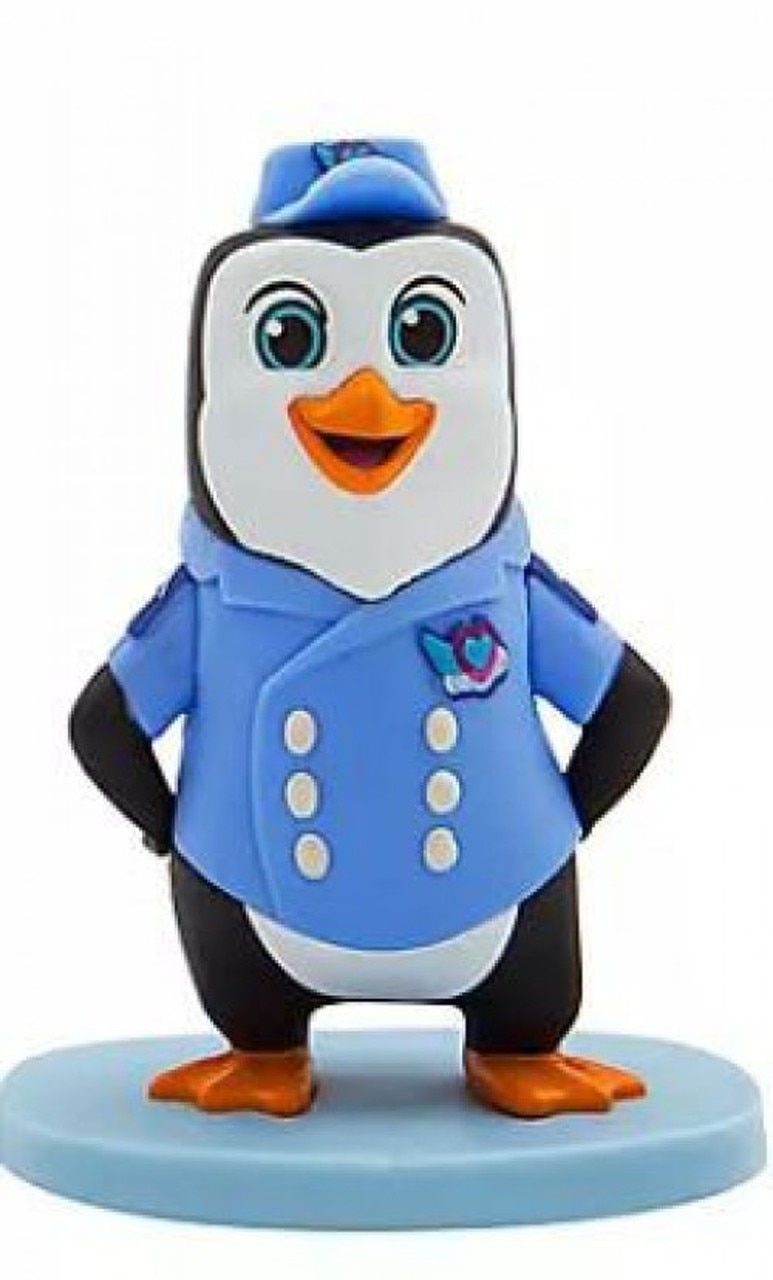 Disney Junior TOTS Tiny Ones Transport Service Pip the Penguin 3 Loose PVC Figure Just Play