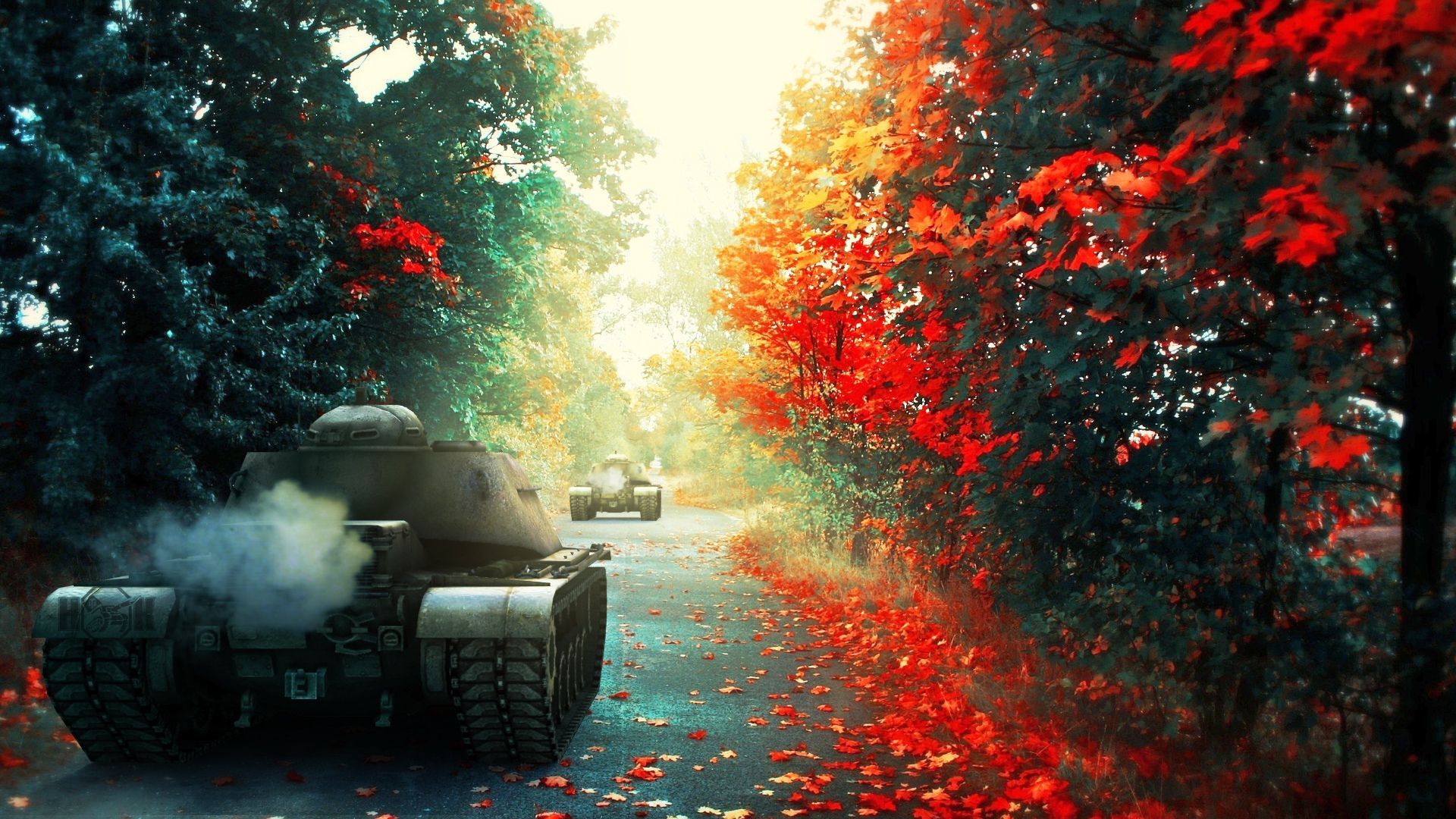 Game World Tanks Autumn Forest. Tank wallpaper, World of tanks