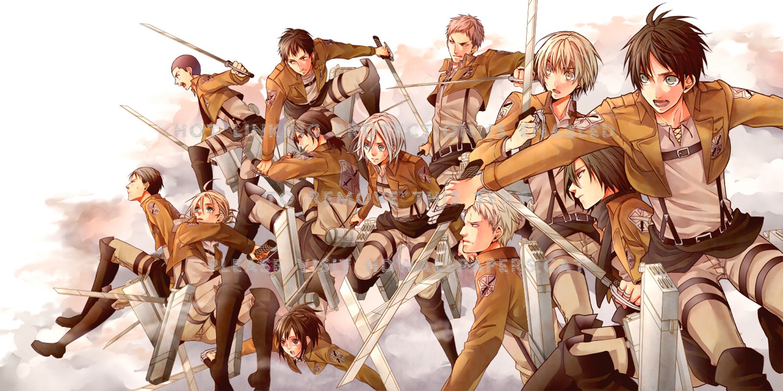 attack on titan bloody survey corps action