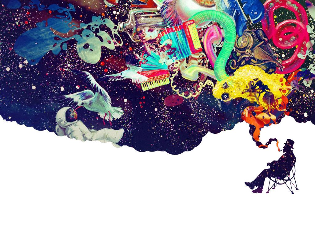 Trippy Space Wallpaper